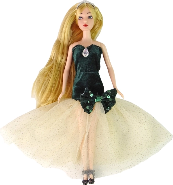 Abito elegante con gonna in tulle scintillante