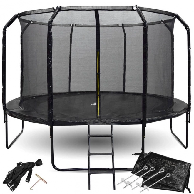 Trampolino da giardino SkyFlyer con scaletta 12FT 366cm