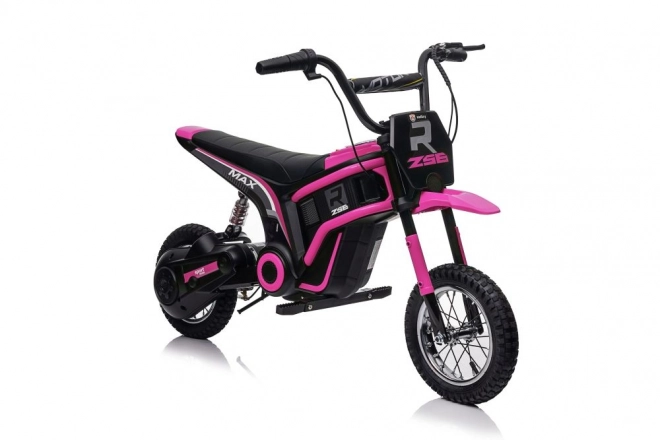 Moto cross rosa a batteria