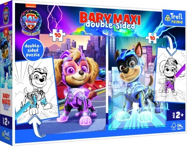 Puzzle Doppio Paw Patrol: Cuccioli Eroi Baby Maxi 2x10 Pezzi