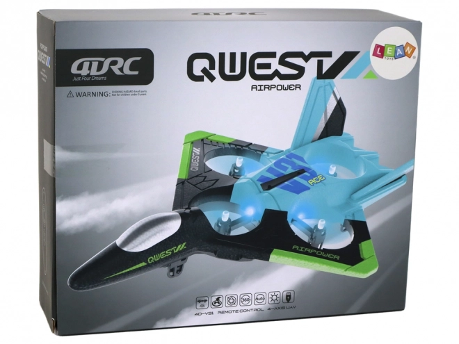 Aereo Caccia R/C Argento Blu