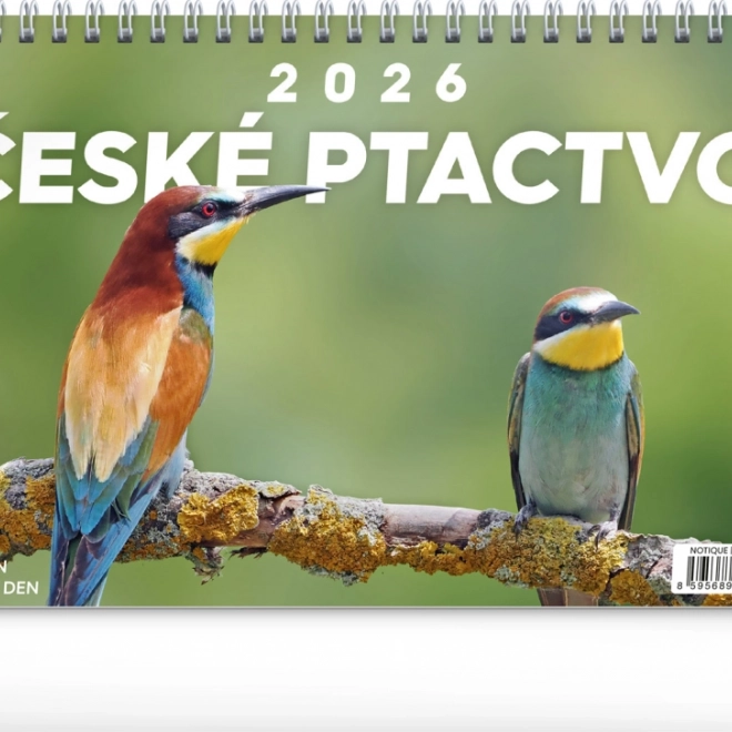 Calendario da tavolo Uccelli cechi 2026