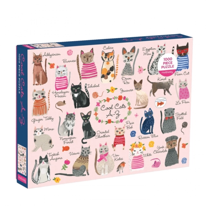 Puzzle Gatti alla Moda 1000 Pezzi