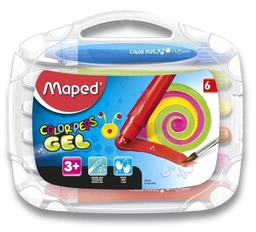 Pastelli Gel MAPED Color'Peps 6 Pezzi