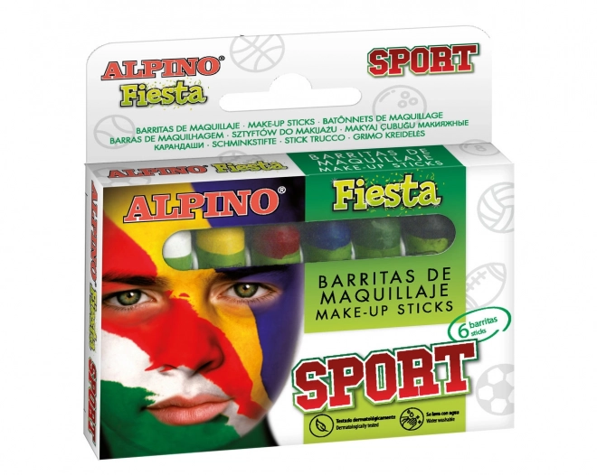 Alpino Matite per Trucco del Viso Sportive 6 Colori