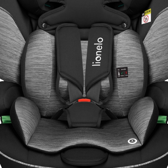 seggiolino auto Lionelo Levi One i-Size nero grigio