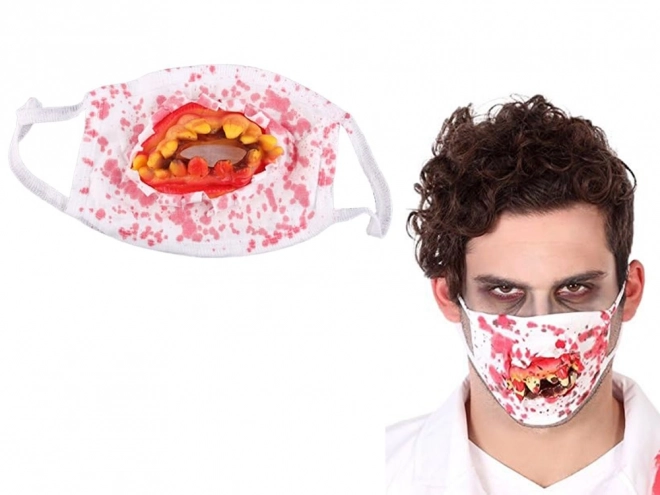 Maschera denti insanguinati per Halloween