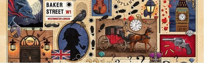 Puzzle del club del libro di Gibsons: Sherlock Holmes 1000 pezzi