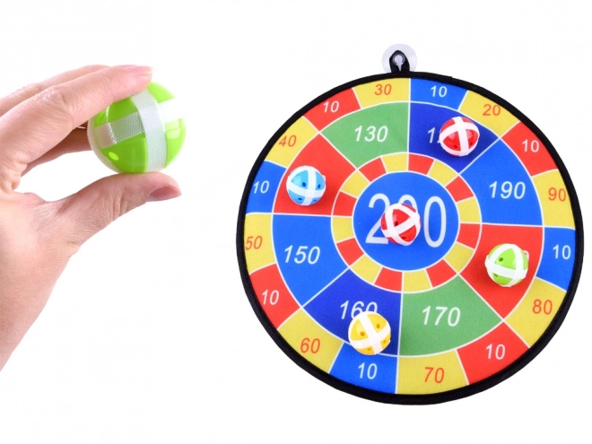 Gioco di precisione con dischi e palline a strappo