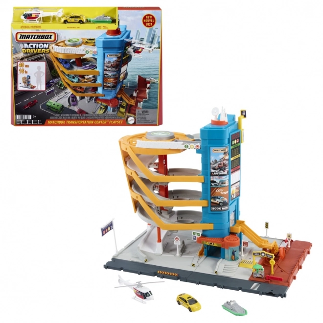 Matchbox action drivers centro di trasporto avventure reali