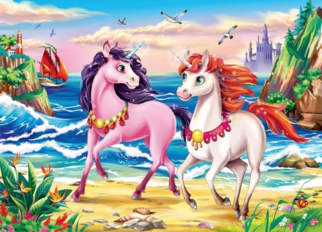 Puzzle Unicorni sulla Spiaggia 35 Pezzi di Ravensburger