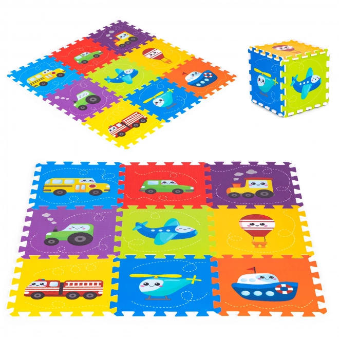 Tappetino puzzle veicoli per bambini IPLAY