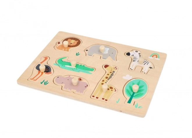 Puzzle in legno con maniglie Safari