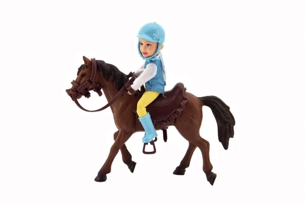 Cavallo con fantino 20cm