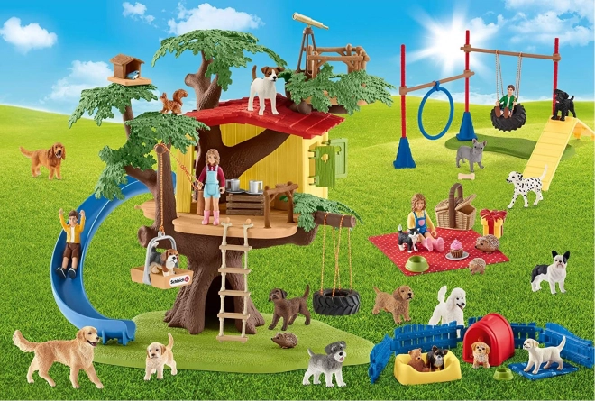 Puzzle SCHMIDT Schleich Cani Felici 40 Pezzi con Figura Schleich