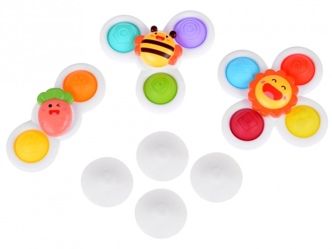 Giocattolo Sensoriale Fidget Spinner con Ventosa