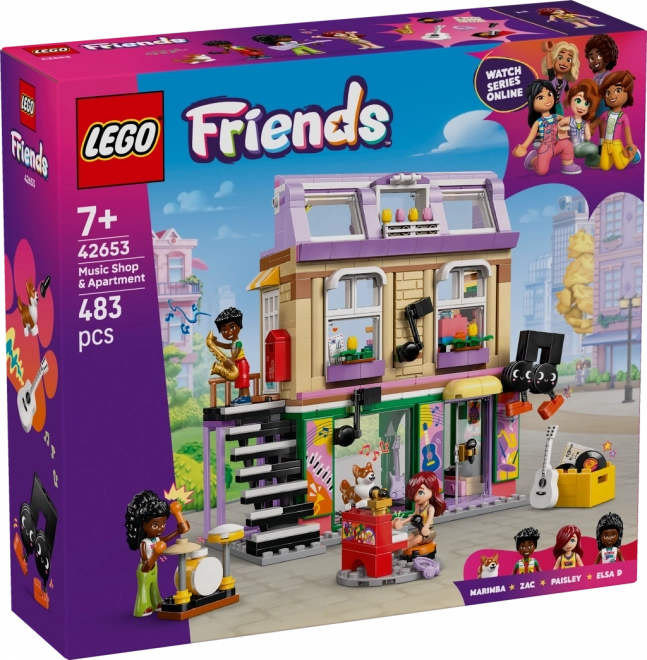 LEGO Friends negozio di strumenti musicali e appartamento