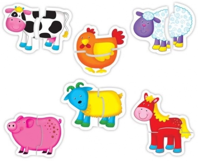 Puzzle baby animali della fattoria