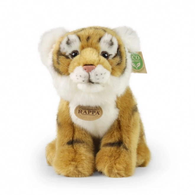 Tigre Marrone di Peluche Seduto 25 cm Eco-Friendly