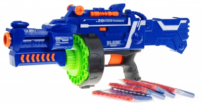 Fucile giocattolo elettrico per bambini 6+ Blaze Storm con 20 dardi in schiuma