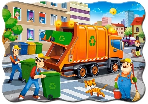 Puzzle Camion dei Rifiuti 30 Pezzi