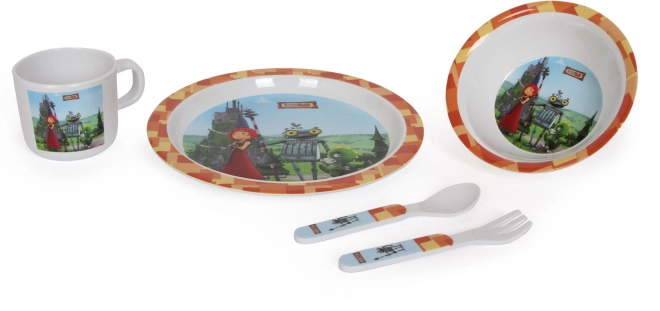 Set da pranzo Piccolo Piede Cavaliere Rust