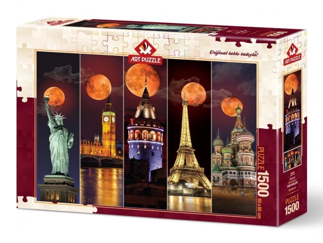 Puzzle 1500 pezzi Luna rossa