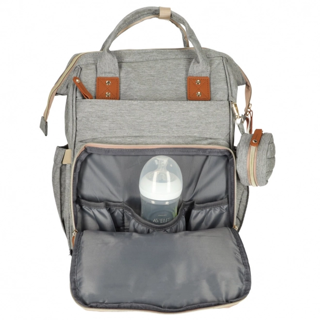 Zaino organizer per passeggino grigio