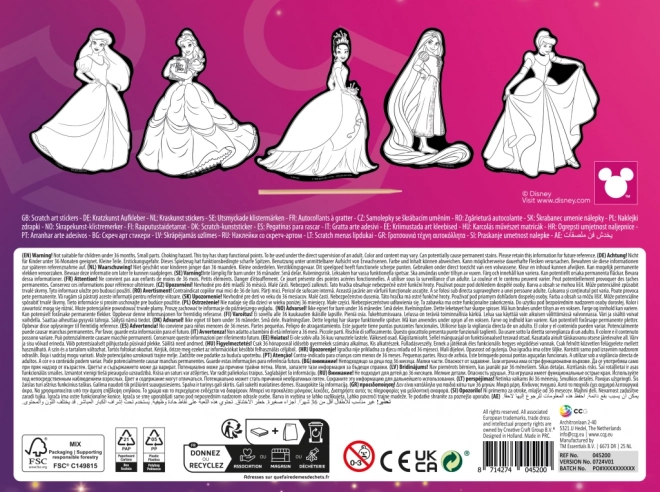 Stickers da grattare Disney Principesse 5 pezzi
