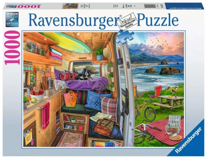 Puzzle Ravensburger vista dal camper 1000 pezzi