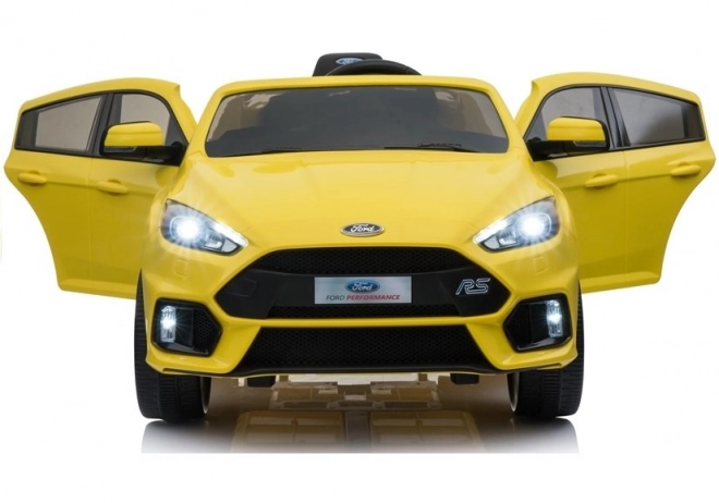 Auto elettrico bambini Ford Focus RS giallo