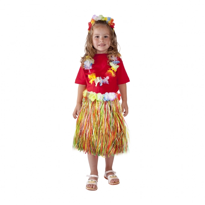 Gonna hawaiana per bambine colorata