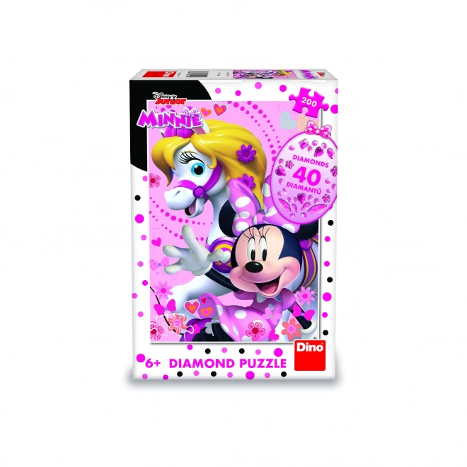 Puzzle con gemme Minnie 200 pezzi