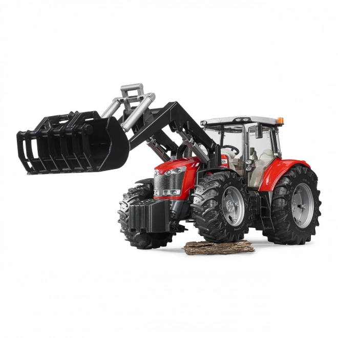 Trattore Bruder Massey Ferguson con caricatore frontale