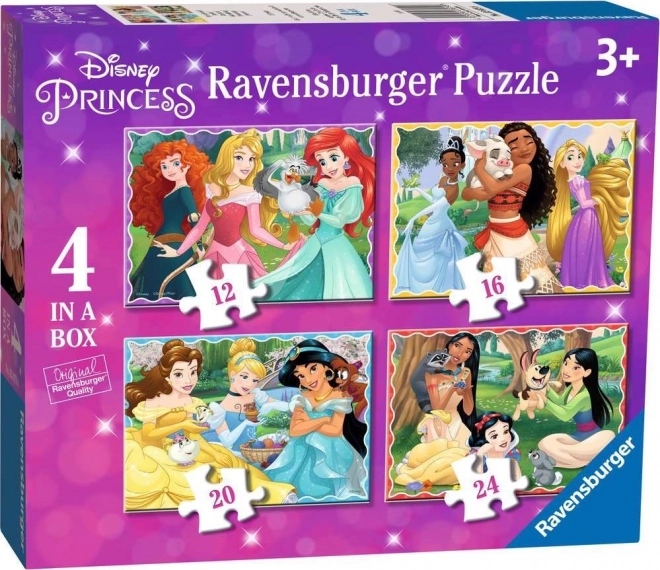 Puzzle principesse Disney 4 in 1