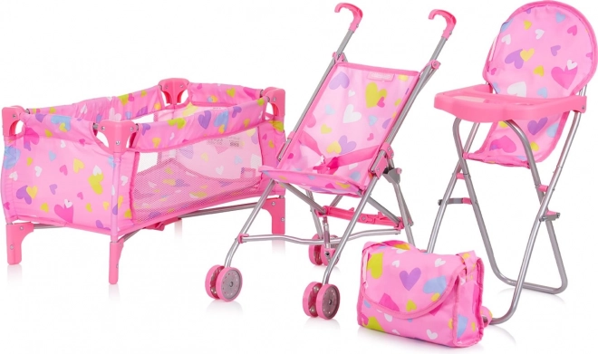 Set di Accessori per Bambole 3 in 1 Trixy Cuori Chipolino