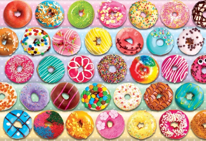 Puzzle Eurographics in scatola termica con Donuts 100 pezzi