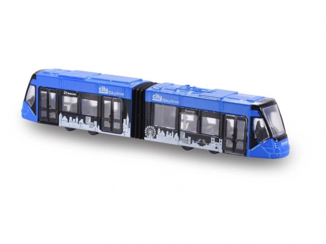 Tram di metallo Siemens Avenio blu