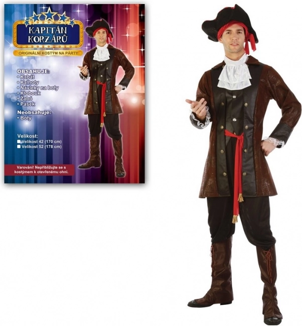 Costume di Carnevale Capitano dei Corsari per adulti