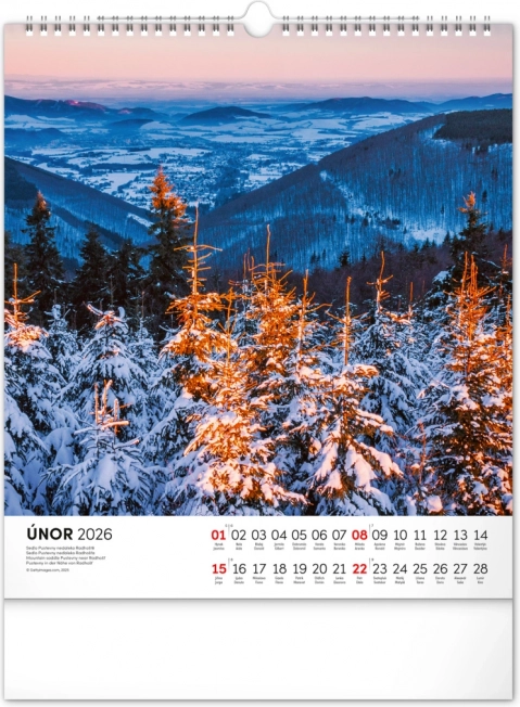 Calendario da parete Passeggiate nel paesaggio moravo 2026