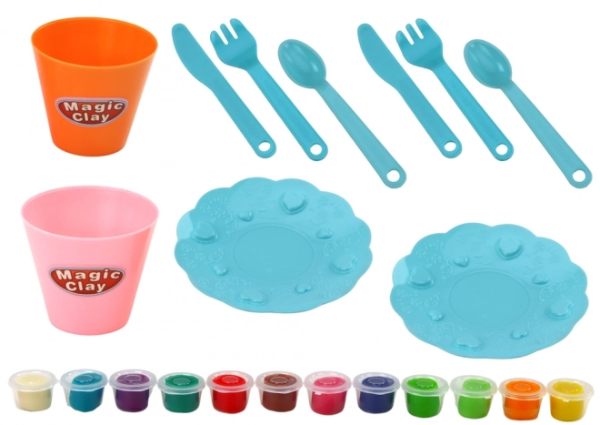 Set pasta modellabile con macchinetta e accessori 36 pezzi