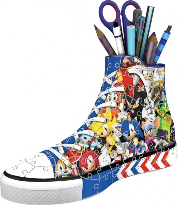 puzzle 3D sneaker Sonic