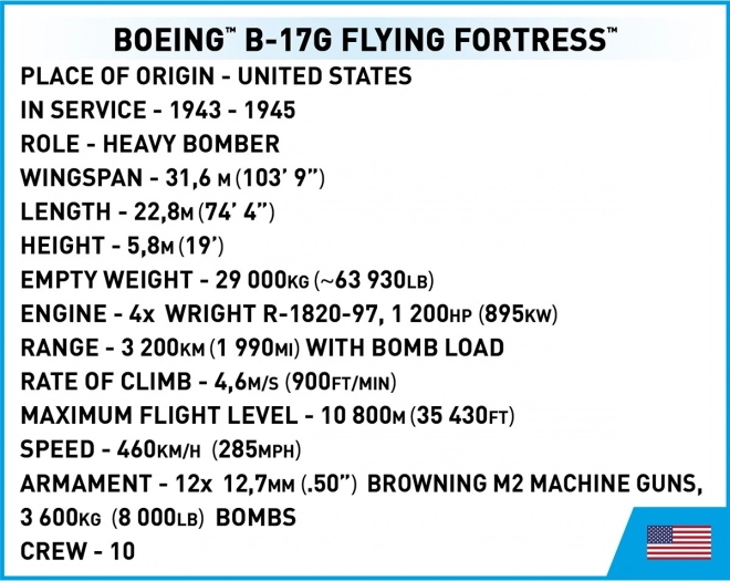 Costruzioni Boeing B-17 Flying Fortress