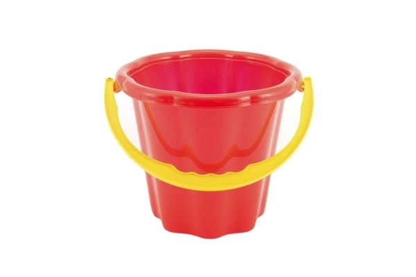 Secchiello per sabbia plastica 19cm assortito 4 colori 12m+