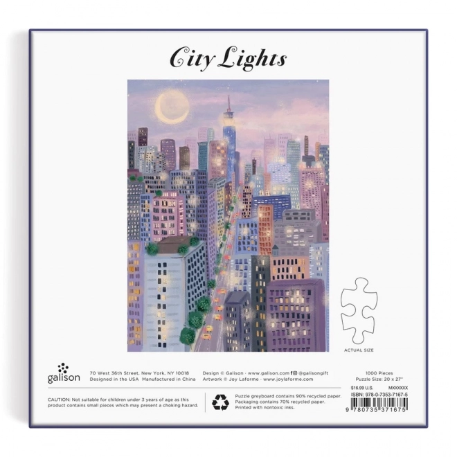 Puzzle Luci in città 1000 pezzi