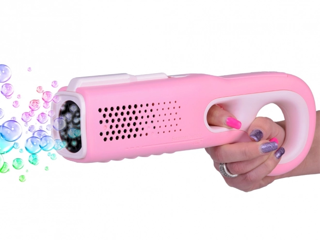 Pistola sparabolle di sapone rosa