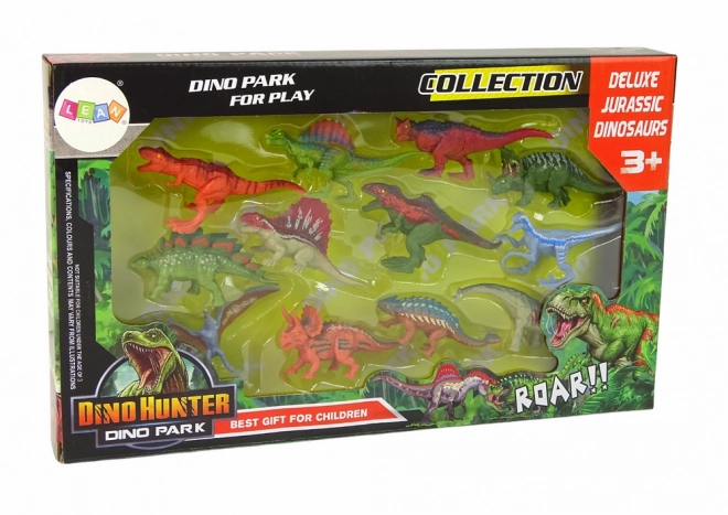 Set di figure di dinosauri colorati