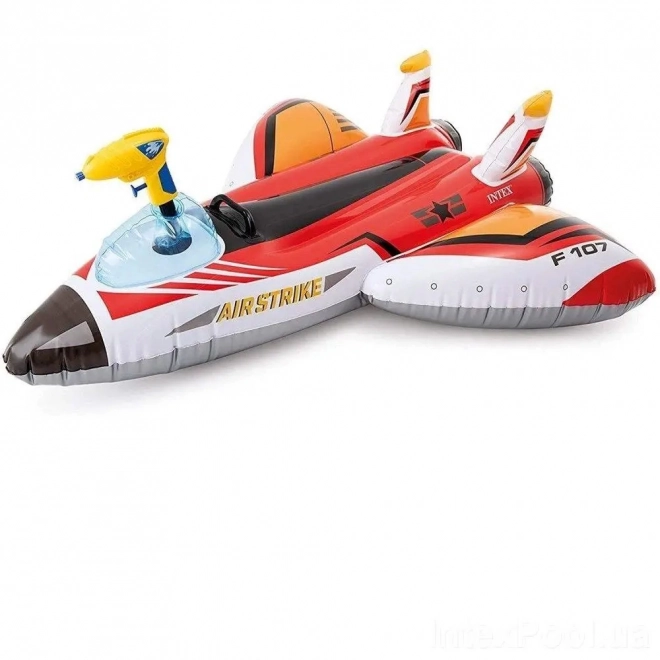 Aereo gonfiabile con pistola ad acqua, rosso INTEX 57536
