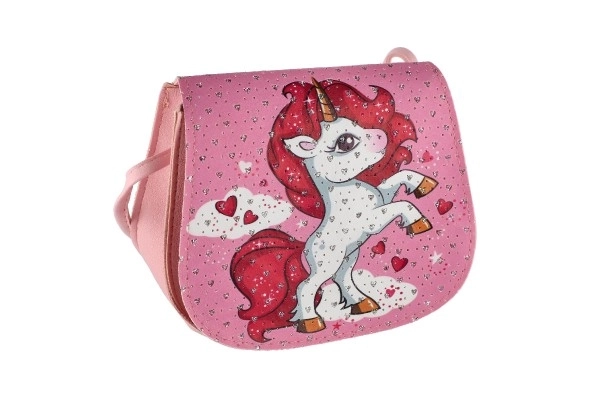 Borsa unicorno con pietre preziose