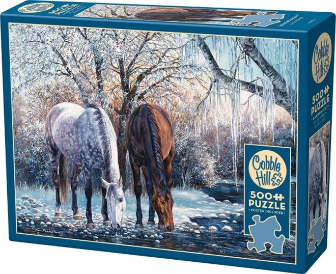 Puzzle Cobble Hill bellezza invernale 500 pezzi